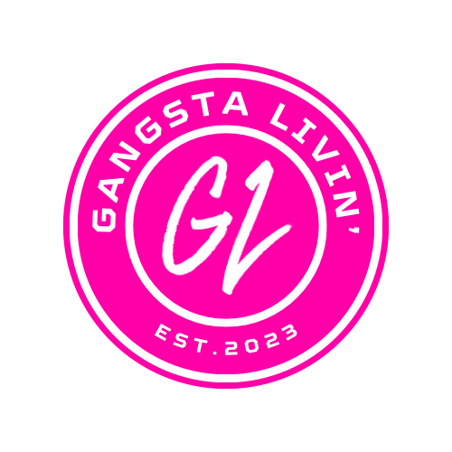 GANGSTA LIVIN' PATCH STICKERS